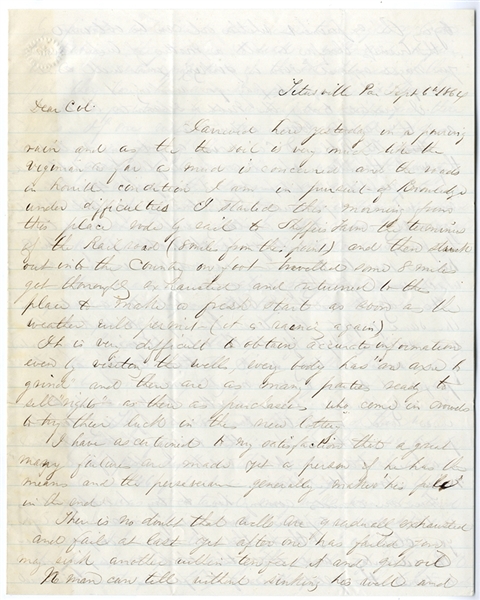 General Stephenson Reports On Pennsylvania Oil Rush in 1864