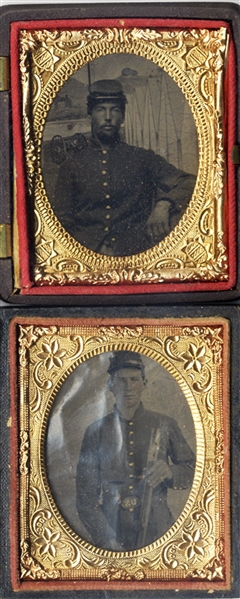A Pair of Soldier Tintypes