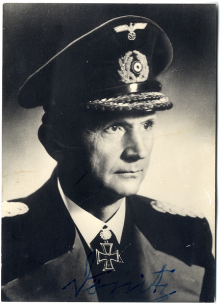 Nazi Admiral Signed Photo