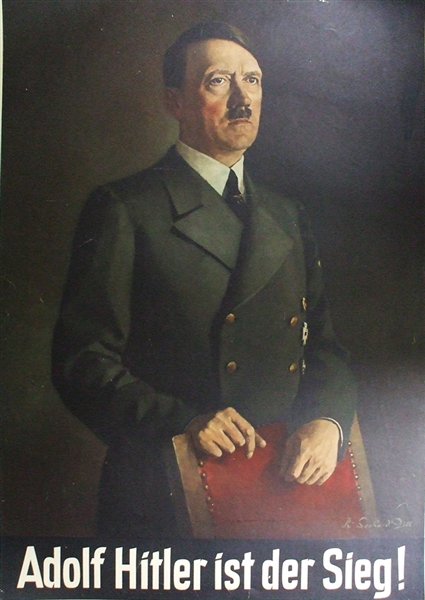 Rare Formal Portrait Of Hitler