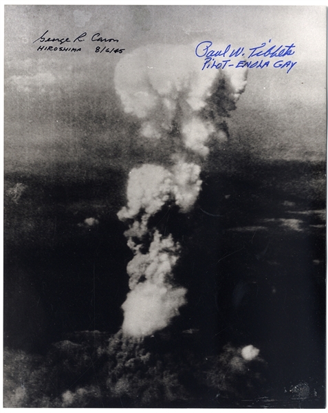 Enola Gay Signed Photograph of the Hiroshima Atom Bomb Explosion