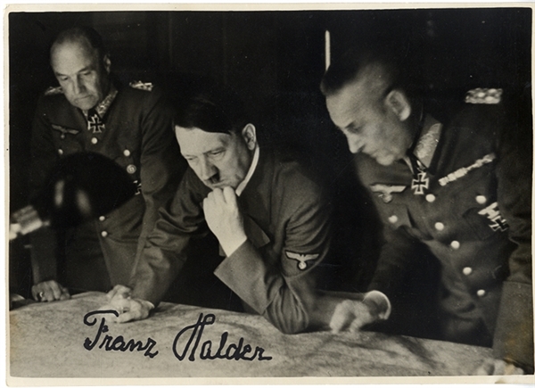 The Nazi Press Photo Shows Halder and Hitler