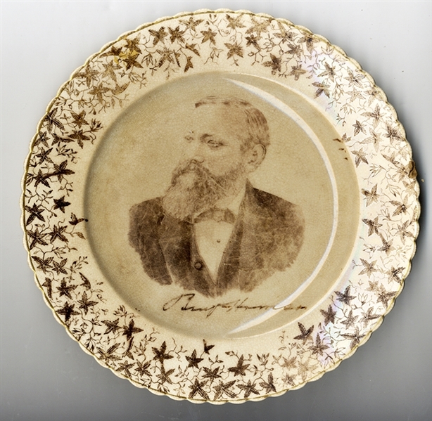 Benjamin Harrison Campaign Plate
