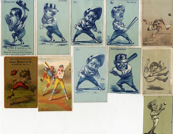 Comic Baseball Trade Cards