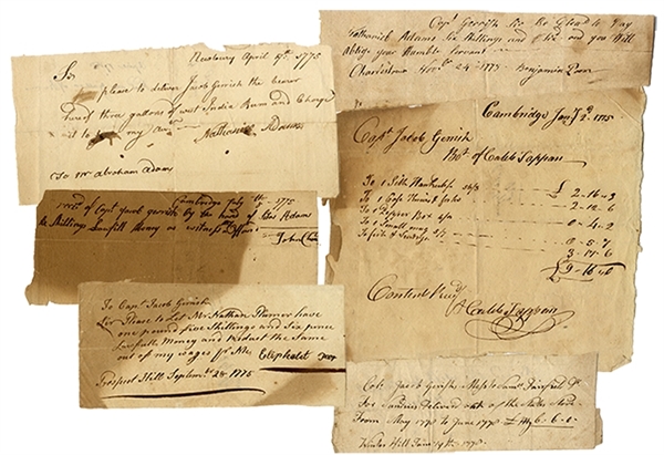 Rare Collection of Lexington Alarm Captain's Documents