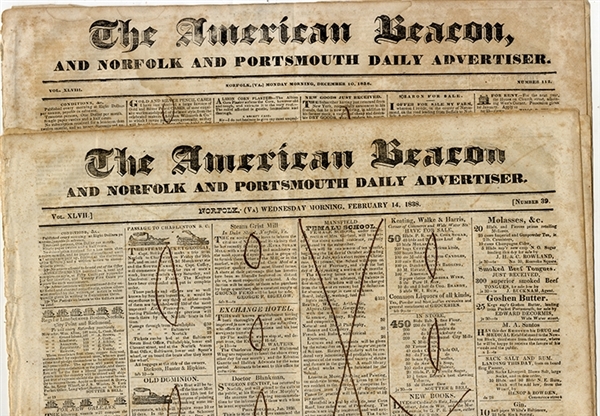 A Pair of Portsmouth Virginia Newspapers