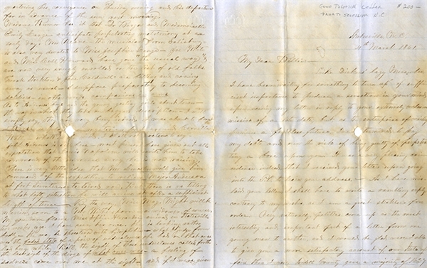 North Carolina Secession Letter