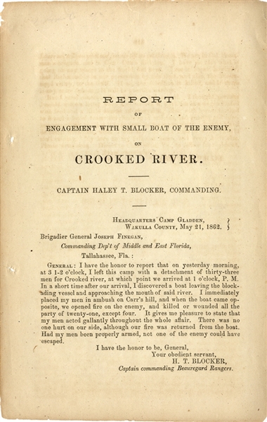 Confederate Naval Report
