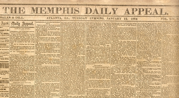 Tennessee Confederate Newspaper Printed in Georgia