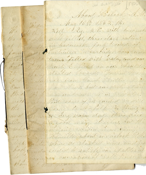 29th Massachusetts Infantry Diary with Fair Oaks Content and More