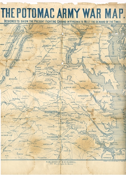 The Potomac Army War Map