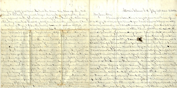 10th Connecticut Officer Writes of Colonel Legget Having His Leg Blown Off