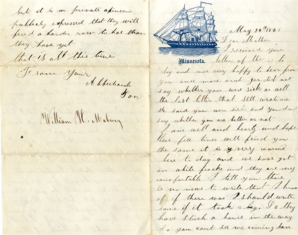 Union Naval Letter