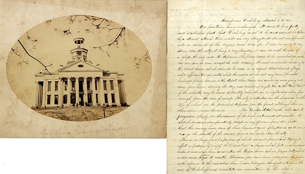 Vicksburg Soldier’s Letter and Albumen Vicksburg Photo