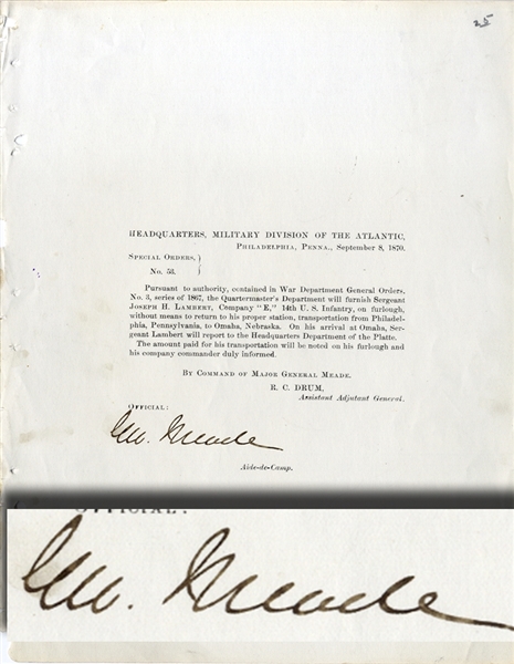 Meade Signed Special Order