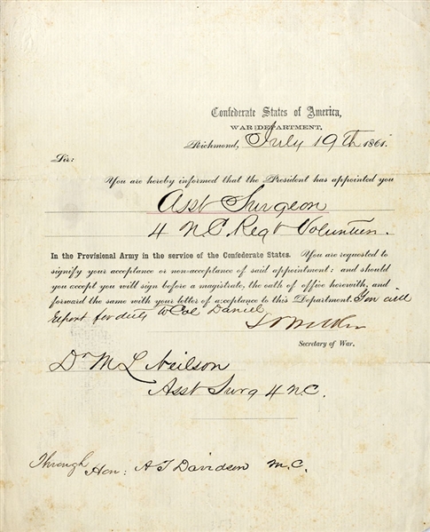 Confederate Medical Appointment