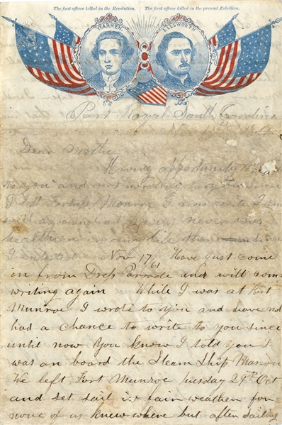 6th Connecticut Naval Letter