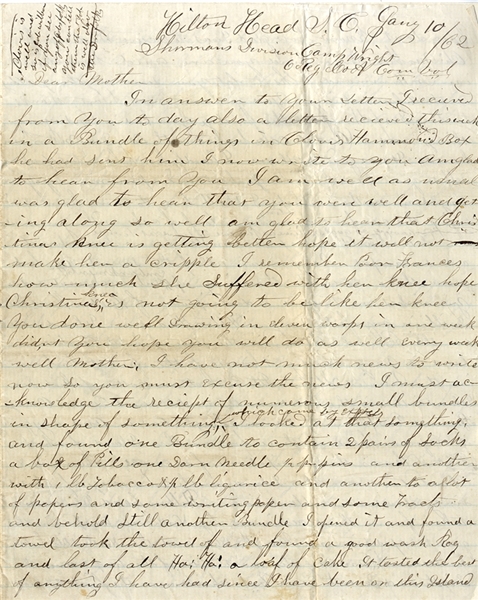 6th Connecticut Soldiers Letter