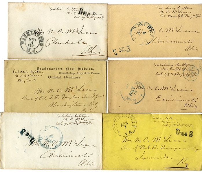 Brigadier General Nathaniel McLean Postal Cover Collection