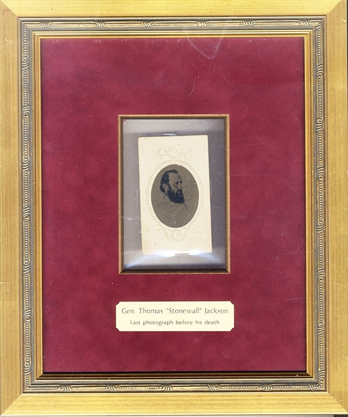 Last Photgraph of Stonewall Jackson-Tintype