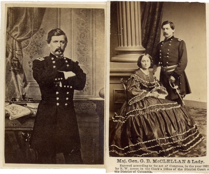 Pair of General George B. McClellan CDVs