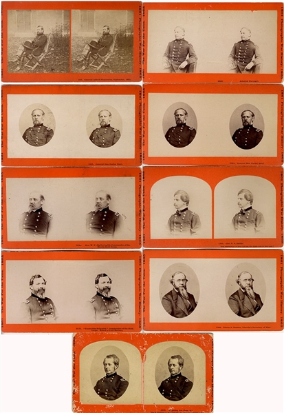 Group of NINE United States Generals