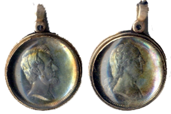 Lincoln and Washington Medalet in Silver