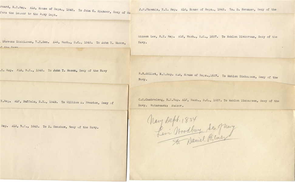 Letter Group to Secretaries of War, Navy