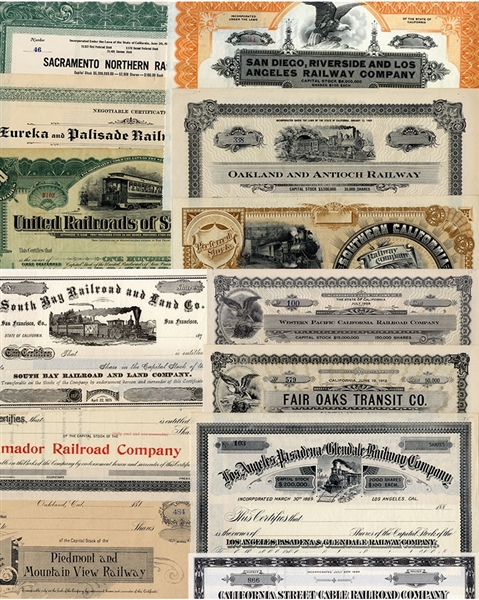 Railroad Stock Certificates