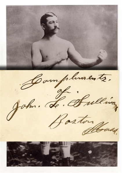 John L. Sullivan Signed Autograph Card