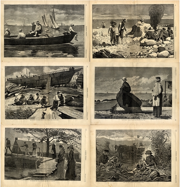Artwork by Winslow Homer from Harper’s Weekly issues of 1873