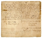 Early Colonialists Land Deed with Great Harvard Association,  Recorded 1663 in Cambridge Massachusetts