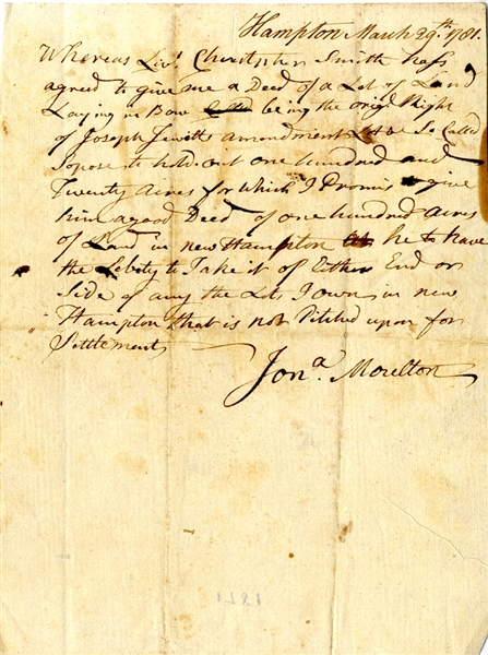 Colonial Hampton New Hampshire Deed