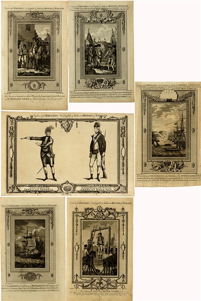 Period Revolutionary War Copper Engraved Images Of American Events