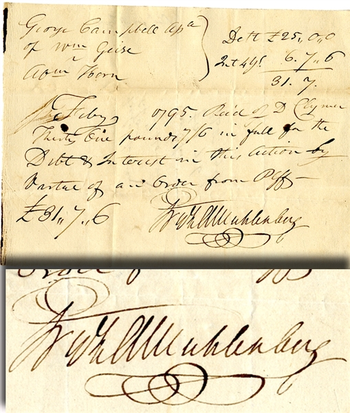 Document by the 1st Speaker of the House