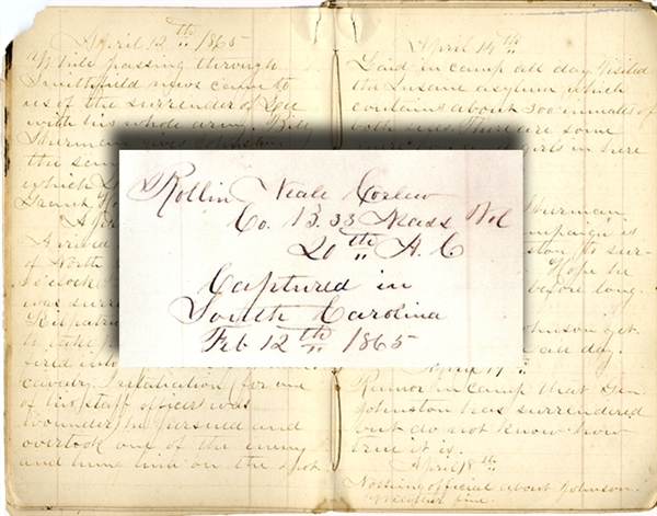 Civil War 1865 March Through The Carolinas Diary 33rd Massachusetts