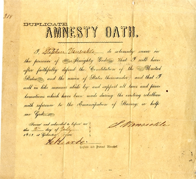 Texas Amnesty Oath