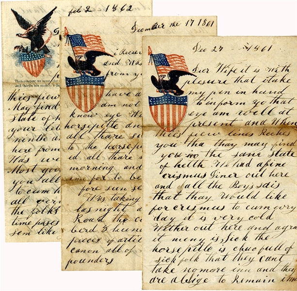 Rare Grouping of 1st Virginia (Union) Volunteer Infantry Letters