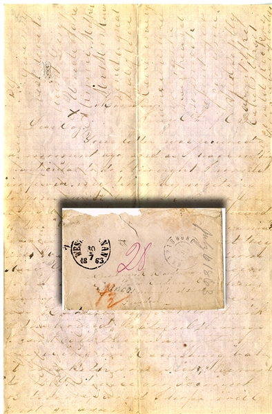 Gettysburg Campaign-Little Big Horn Hero(?) Letter