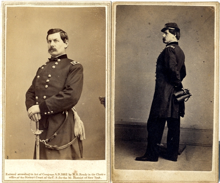 Pair of CDVs of General McClellan 