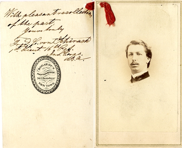 Civil War Musician Signed CDV Wounded In Action 
