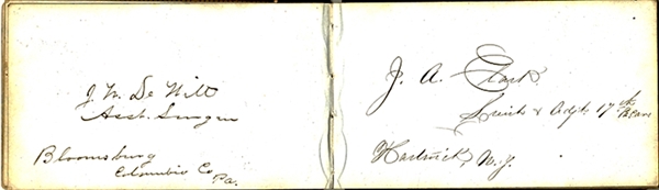 Civil War soldier's autograph album.