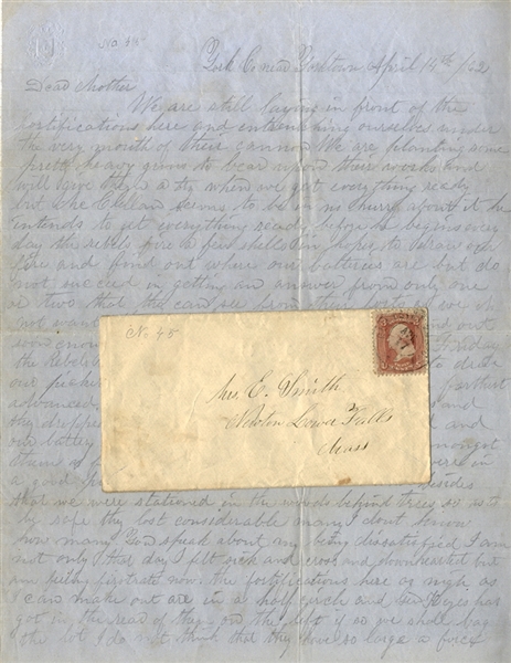 1st Massachusetts Infantry Pensiula Campaign Letter - with Content on Berdan’s Sharpshooters and More