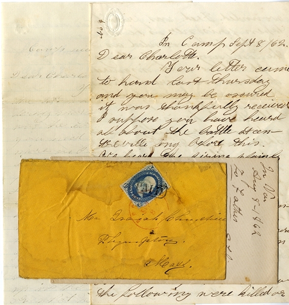 Battle of Chantilly Letter