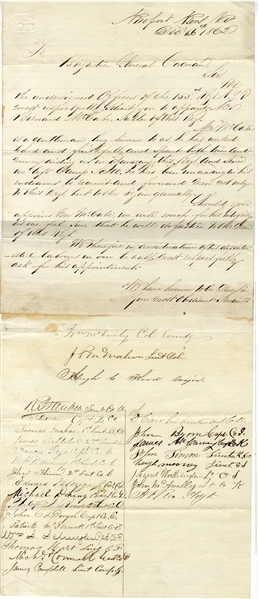 Letter to General Corcoran by the Officers of the 155th New York Vols.