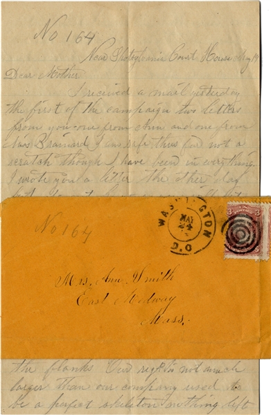 1st Massachusetts Letter on the Battle at Spotsylvania Court House