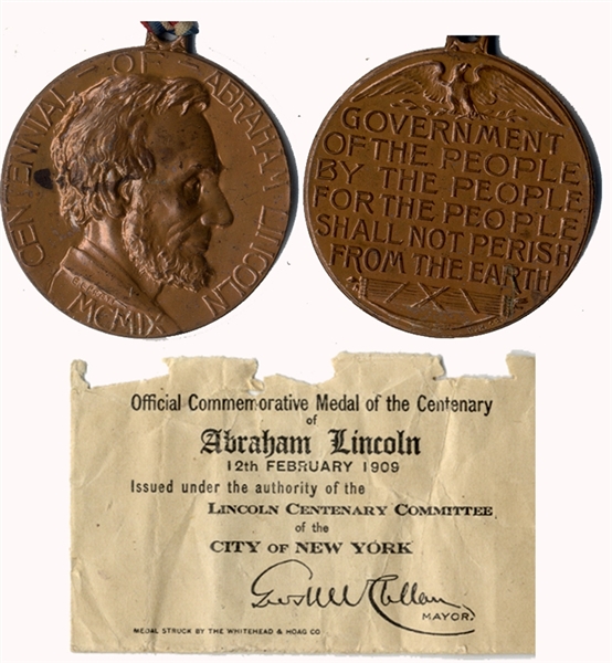 Lincoln Centennial Medal