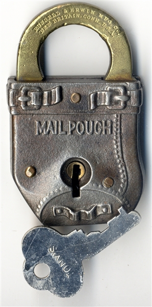 Heavy Mail Pouch Padlock With Key