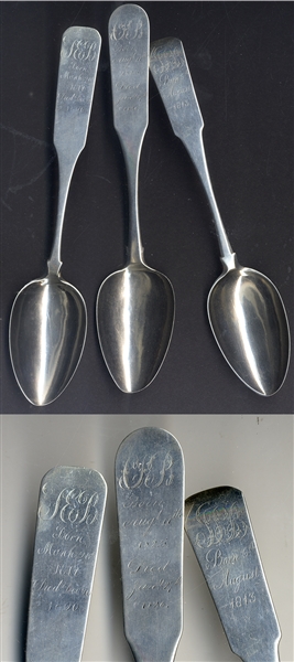 Three Family Serving Spoons