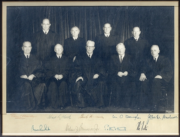 c.1965 Supreme Court Signed Photograph